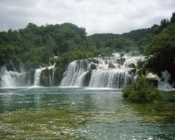 Falls in Krka National Park , Croatia