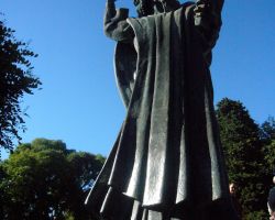 Statue of Bishop Grgur fron Nin at Split, Croatia